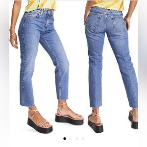 Topshop Straight Leg Jeans